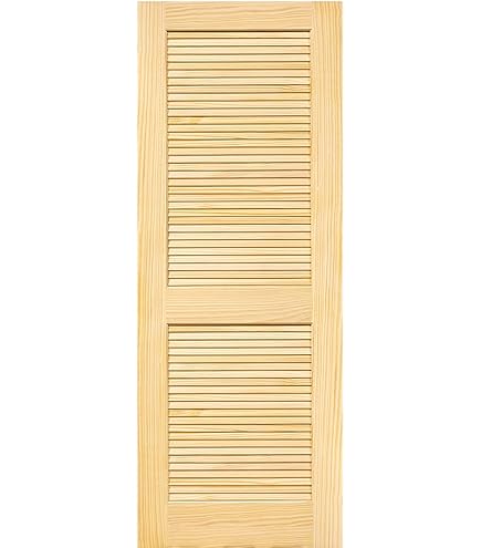 National Door Company Z022679BA Unfinished Pine, Full Louver